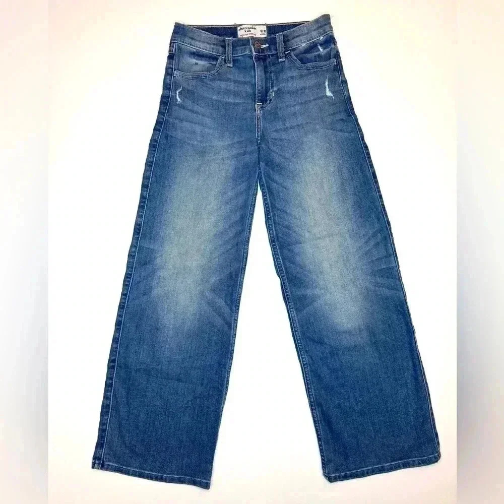 Abercrombie Kids high rise Wide Leg jeans Size 9/10